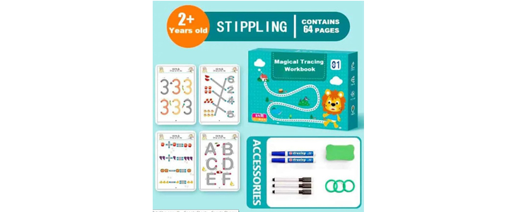 TracingBook, otroški delovni zvezek - Kuponko.si