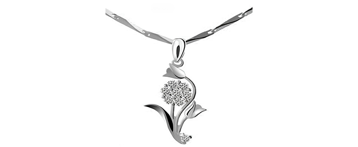 Prestižna srebrna verižica Zircon Pearl - Kuponko.si