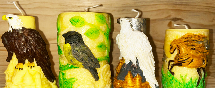 Dekorativna dišeča sveča skulptura - Kuponko.si