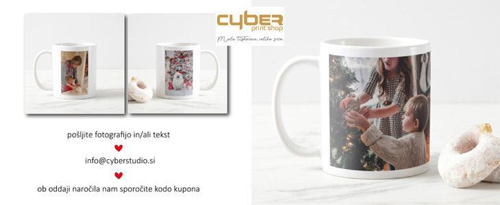 Skodelica z natisnjeno izvirno fotografijo ali tekstom - Kuponko.si