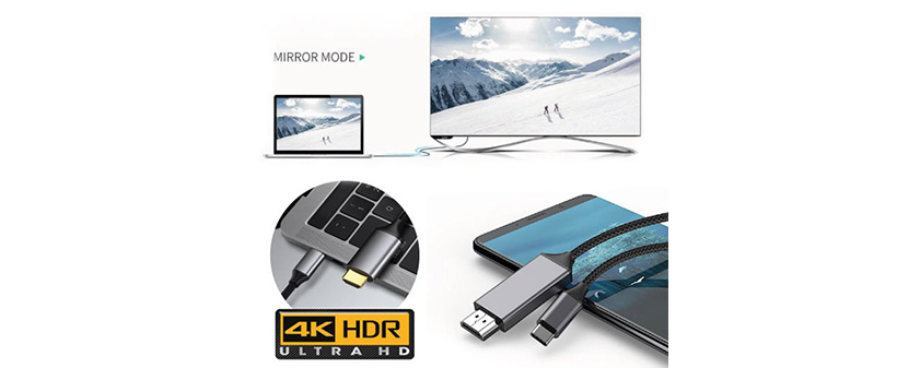 USB-C v HDMI kabel za prenos kristalno čiste slike v 4K - Kuponko.si