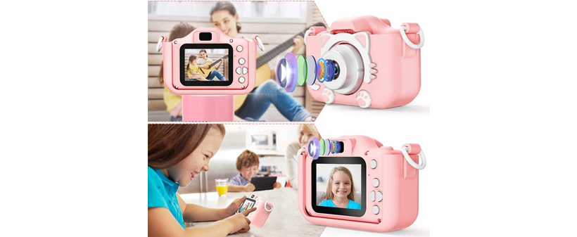 Otroški digitalni fotoaparat LCD SD 600mAh - Kuponko.si