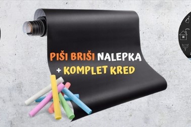 SAMOLEPILNA ČRNA FOLIJA PIŠI-BRIŠI