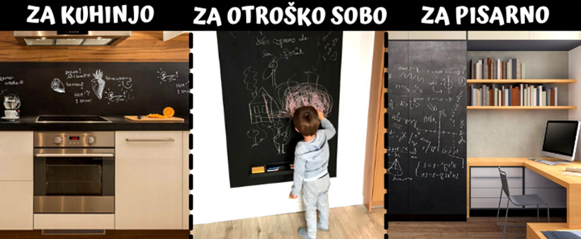 SAMOLEPILNA ČRNA FOLIJA PIŠI-BRIŠI - Kuponko.si