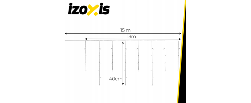 Novoletne lučke zavesa 300 LED hladno bela 15m  - Kuponko.si