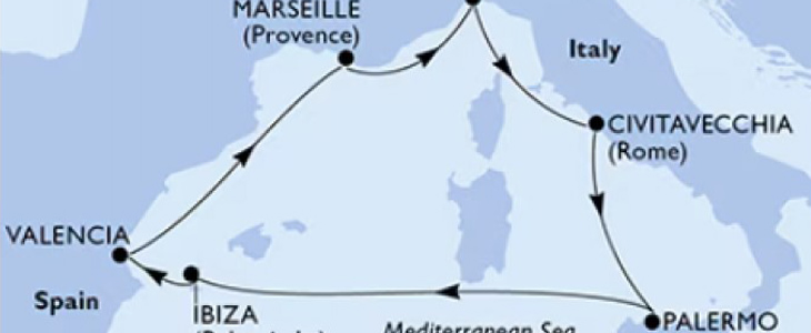 Križarjenje z MSC Musica Francija-Španija-Italija - Kuponko.si