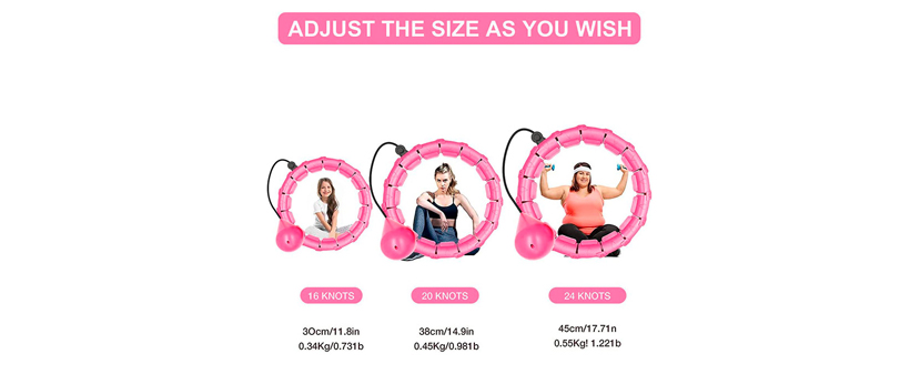 SpinningHoop, prilagodljiv hulahop obroč z utežmi - Kuponko.si