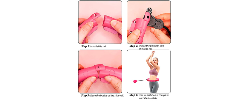 SpinningHoop, prilagodljiv hulahop obroč z utežmi - Kuponko.si