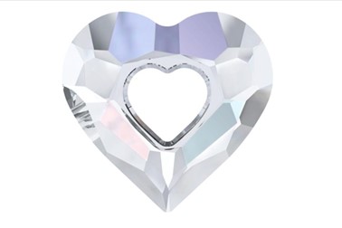 Ogrlica Dvojno srce severni sij s kristali Swarovski®