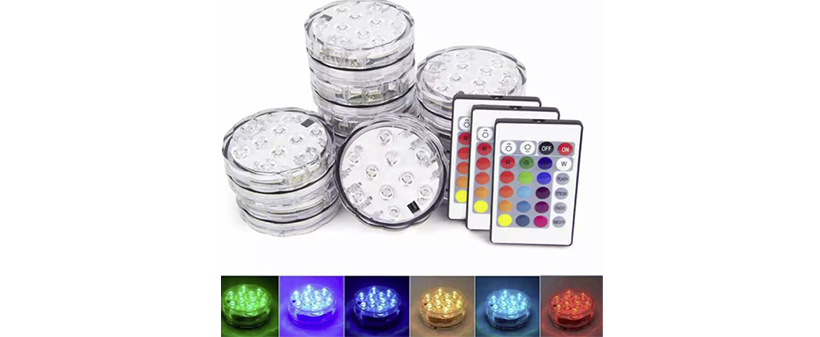 Poollights LED vodoodporne lučke – 4 kosi z daljincem! - Kuponko.si