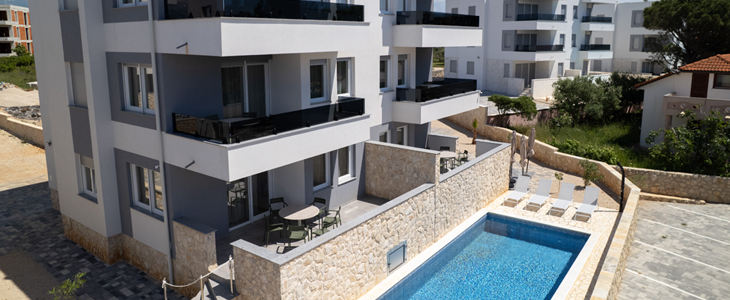 Meridian pool residences, Novalja, Pag, najem - Kuponko.si