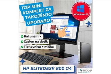 Obnovljen računalnik HP EliteDesk 800 G4 SFF