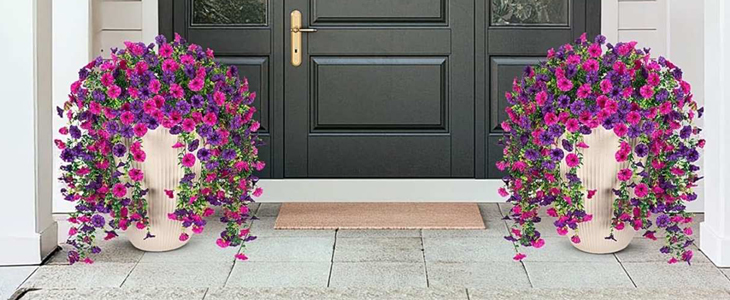 Umetno viseče cvetje Glory, realističen videz - Kuponko.si