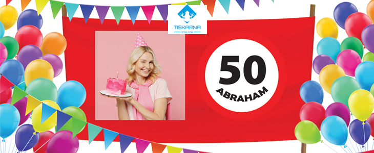 Personalizirani rojstnodnevni transparent za obletnice - Kuponko.si