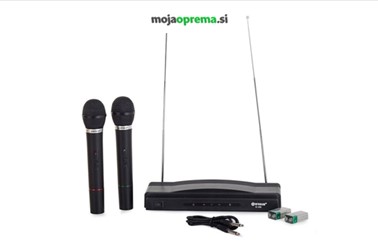 Brezžični karaoke sistem z 2 mikrofonoma!