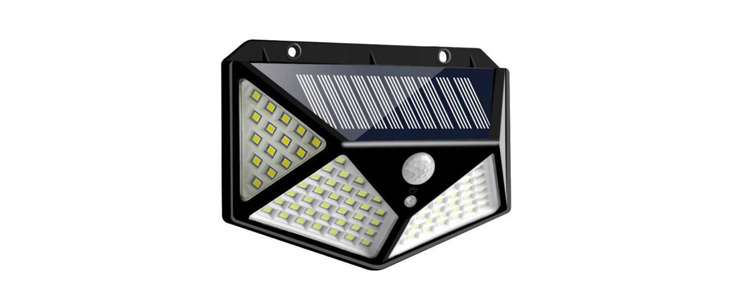 100 LED SMD solarna stenska svetilka s PIR senzorjem - Kuponko.si