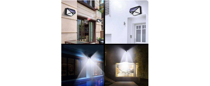 100 LED SMD solarna stenska svetilka s PIR senzorjem - Kuponko.si