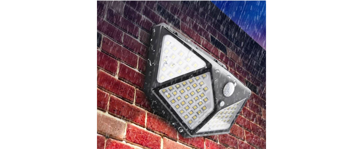 100 LED SMD solarna stenska svetilka s PIR senzorjem - Kuponko.si