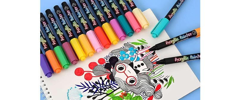 Set 12 akrilnih flomastrov PaintAcrylic - Kuponko.si