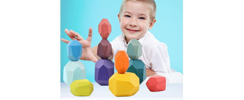 Balrock, Montessori ravnotežni kamni iz lesa - Kuponko.si