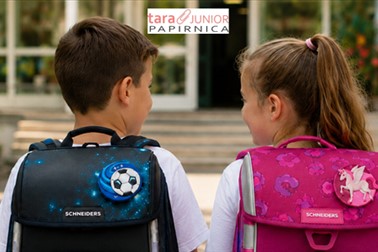 Papirnica Tara Junior, šolska torba Schneider 