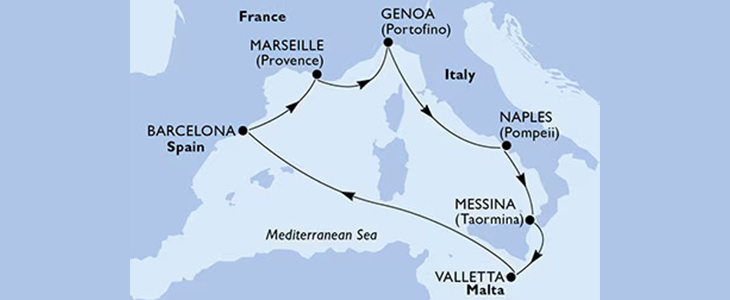 Križarjenje MSC World Asia Italija-Malta-Španija - Kuponko.si