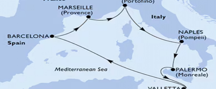Križarjenje z MSC Seaview Italija-Španija-Francija - Kuponko.si