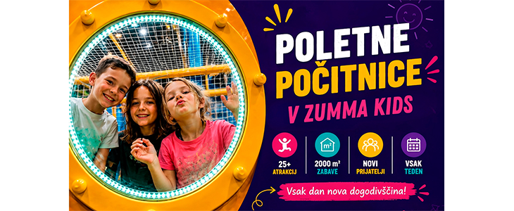 Zumma kids Supernova Ljubljana, poletno varstvo - Kuponko.si