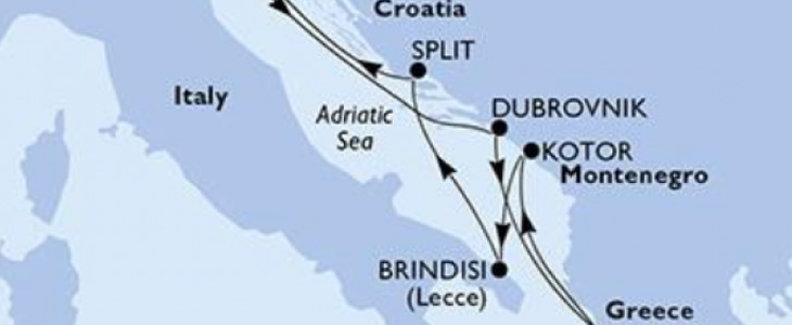 Križarjenje z MSC Armonia Italija-Hrvaška-Črna gora - Kuponko.si