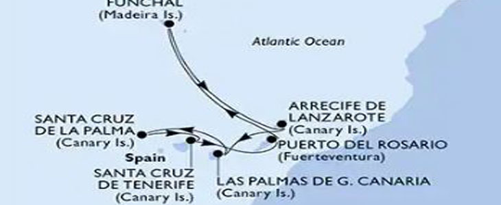 MSC Musica Tenerife-Gran Canaria-Madeira - Kuponko.si
