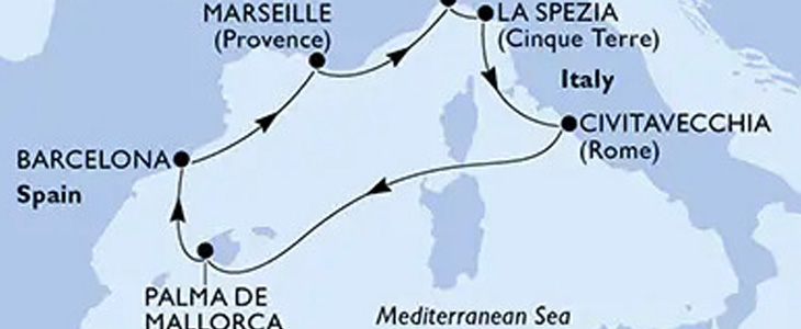 Križarjenje MSC World Europa Italija-Španija-Francija - Kuponko.si