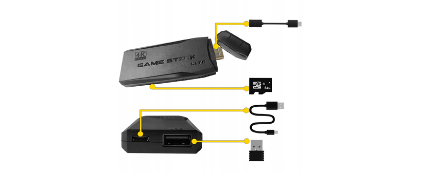  Retro 4K Ultra HD TV HDMI game stick igralna konzola - Kuponko.si