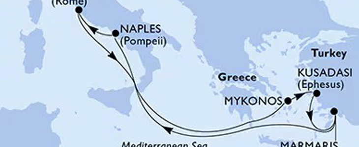 Križarjenje z MSC Divina Italija-Grčija-Turčija - Kuponko.si