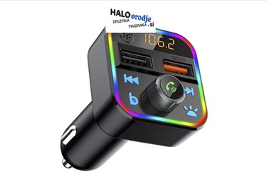 LED RGB avto FM oddajnik MP3 Bluetooth 5.0