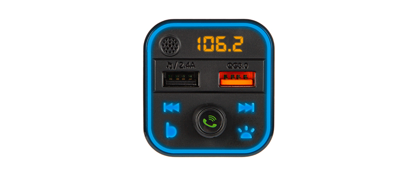 LED RGB avto FM oddajnik MP3 Bluetooth 5.0 - Kuponko.si