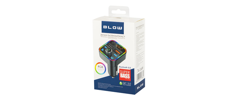 LED RGB avto FM oddajnik MP3 Bluetooth 5.0 - Kuponko.si