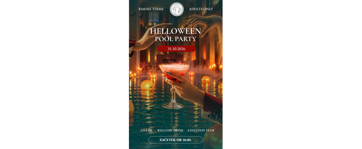 Rimske Terme, halloween pool party - Kuponko.si