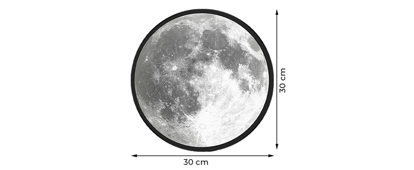 Stenska svetilka v obliki lune - Glowmoon - Kuponko.si