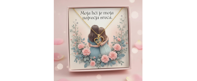 Srebrna verižica s skodelico in posvetilom - Kuponko.si
